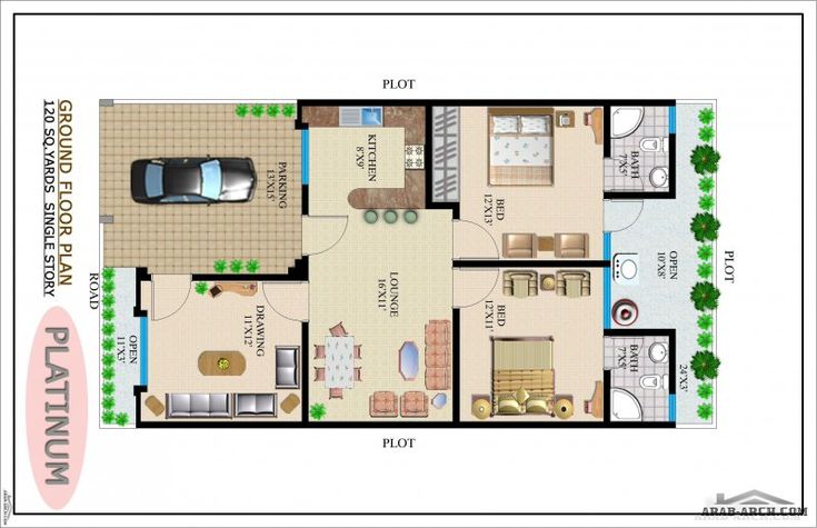 مخطط شاليه سكني1