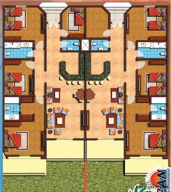 مخطط شاليه سكني5