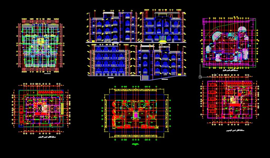 بلانات شقق سكنية dwg1