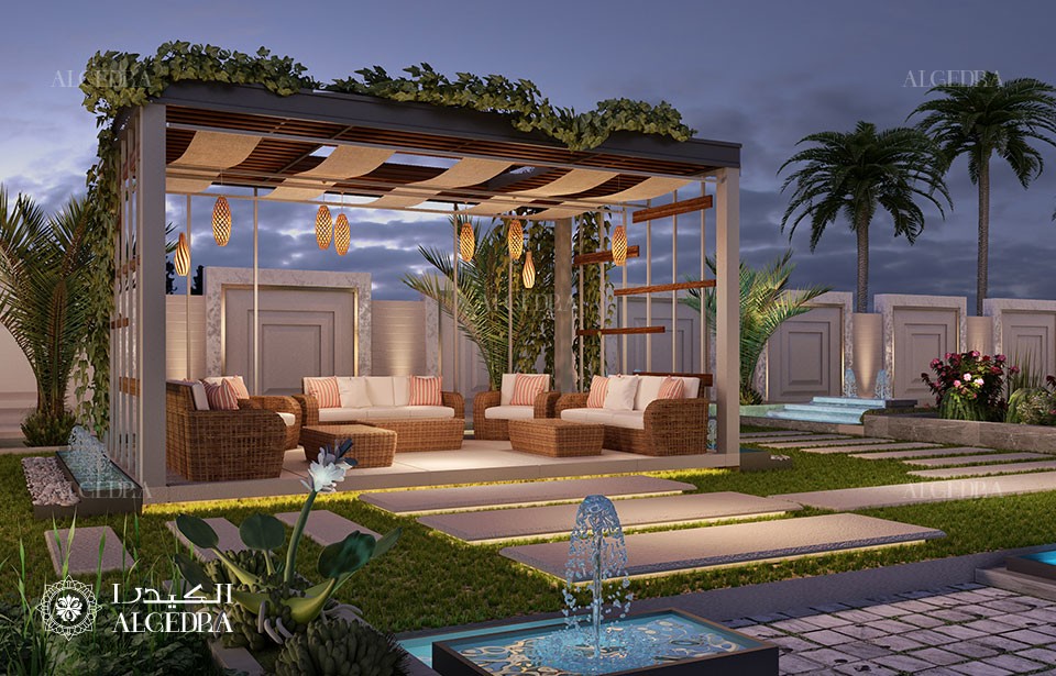 تصميم حدائق فلل2