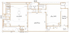 مخططات تصميم هندسي قاعة افراح3