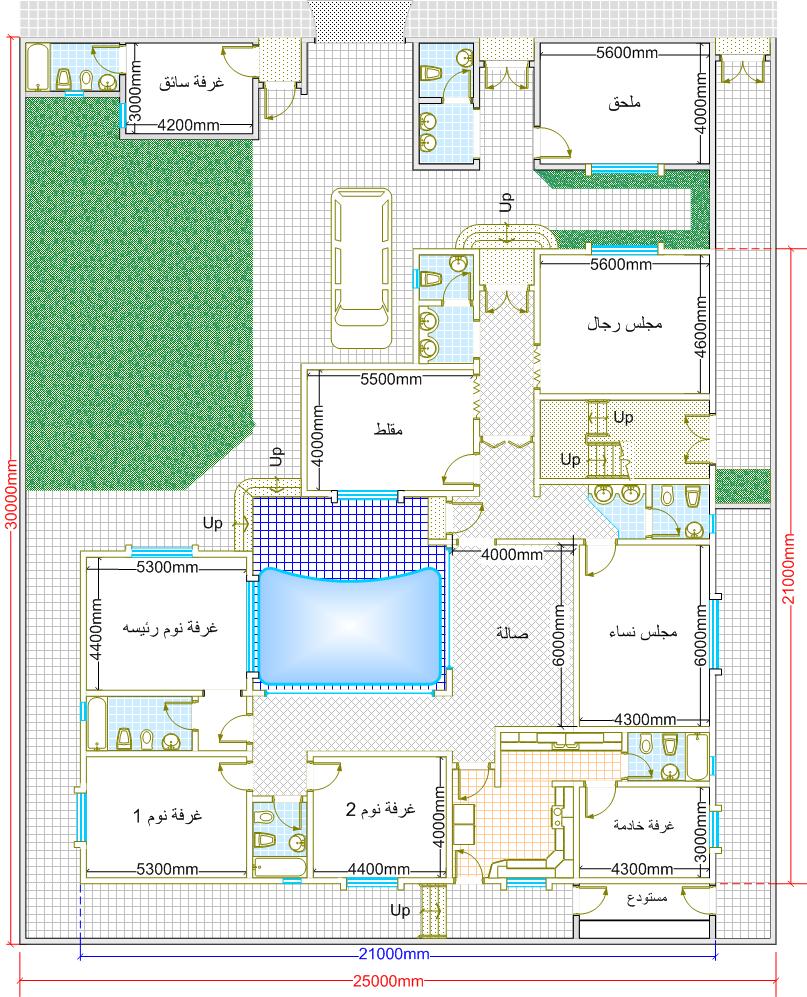 مخططات فلل حديثة كويتية1