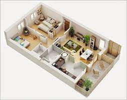 خرائط منازل 150 متر 3d3