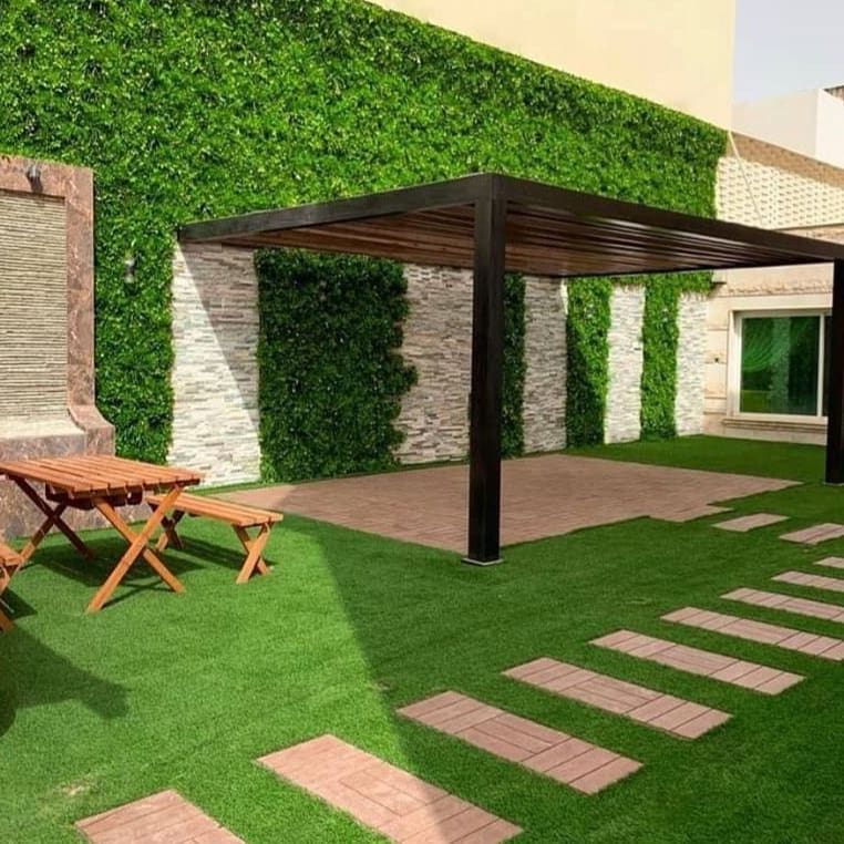 تصميم حديقة منزلية مستطيلة4
