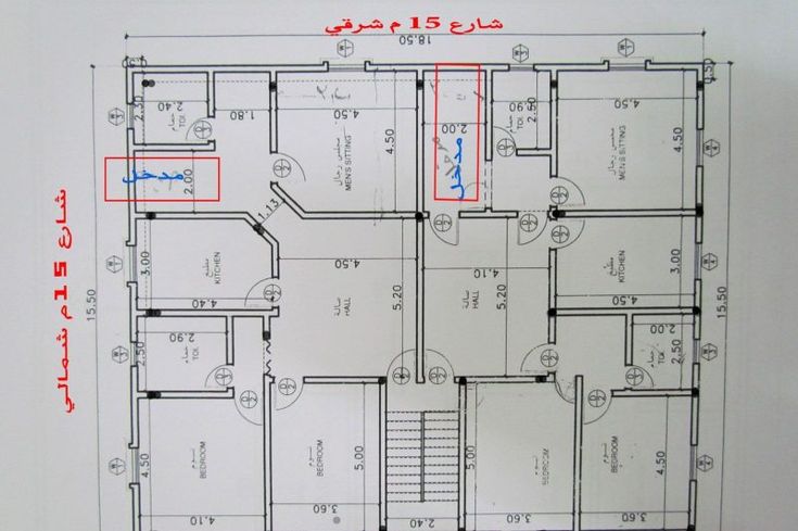 مخطط عمارة 15 في 15 شقتين1
