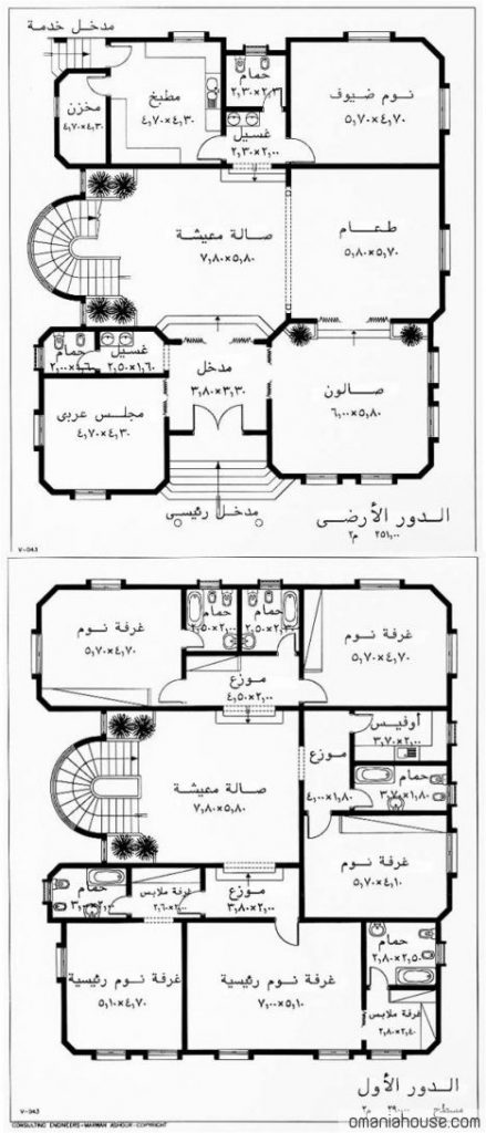 مخططات منازل طابقين3