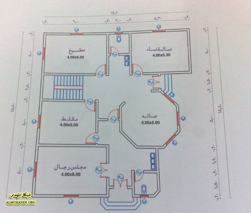 مخططات فلل حديثة صغيرة1