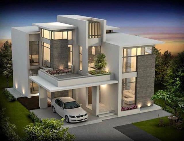 مخططات فلل حديثة صغيرة5