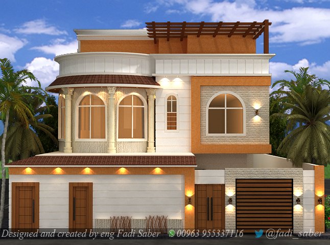 مخططات فلل مع الواجهات3
