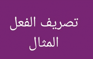 شرح درس الفعل المثال