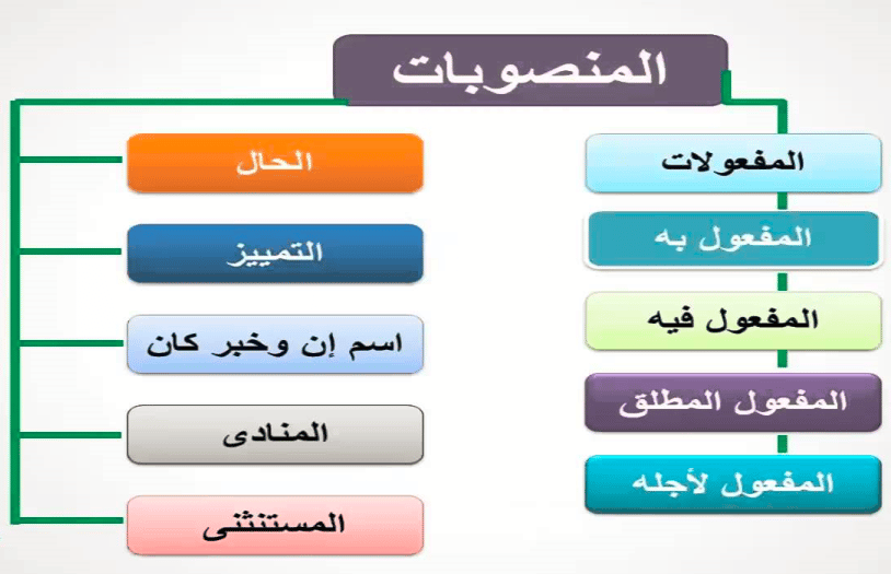المنصوبات في اللغة العربية