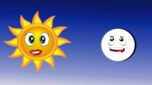 قصة قصيرة عن الشمس والقمر