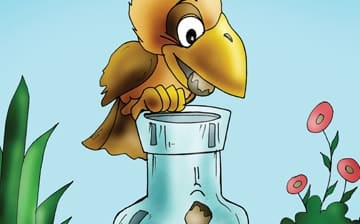 قصة العصفور الذكي