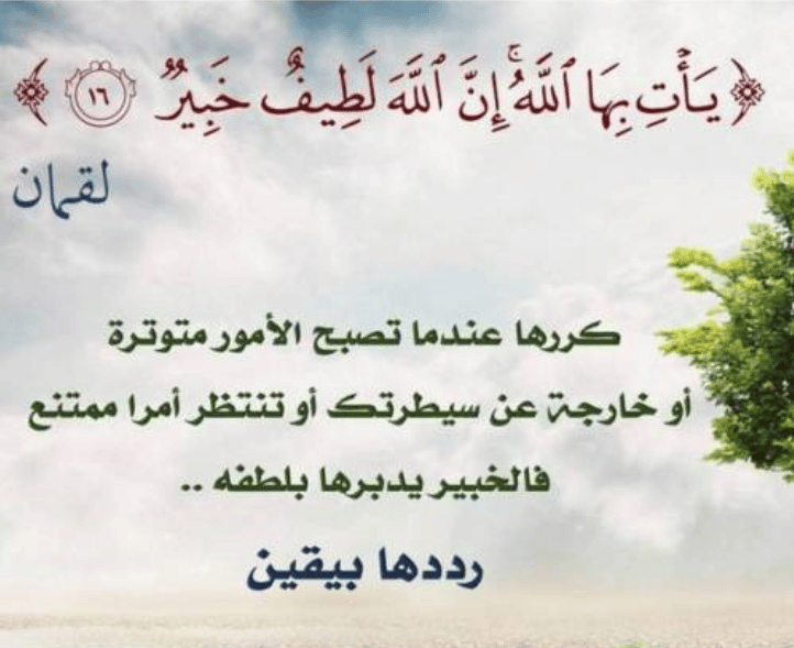 يات بها الله ان الله لطيف خبير للرزق