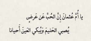 ابيات شعر عن بحر البسيط