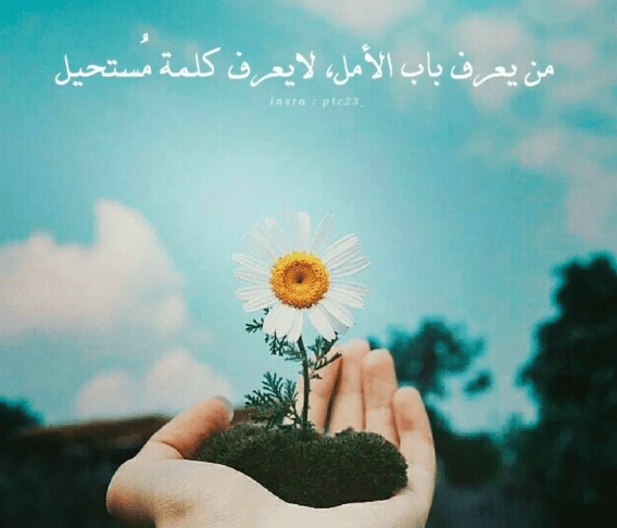 كلام يبعث الامل والتفاؤل