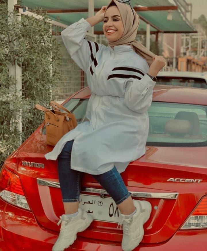 رمزيـات بنات محجبات مع سيارات 4