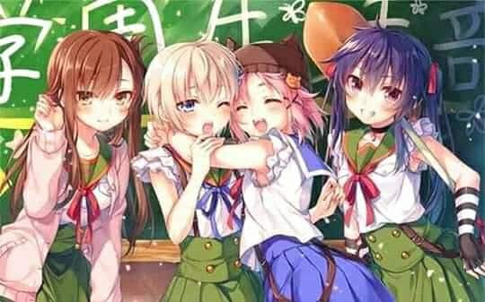 اربع صديقات انمي كيوت 2