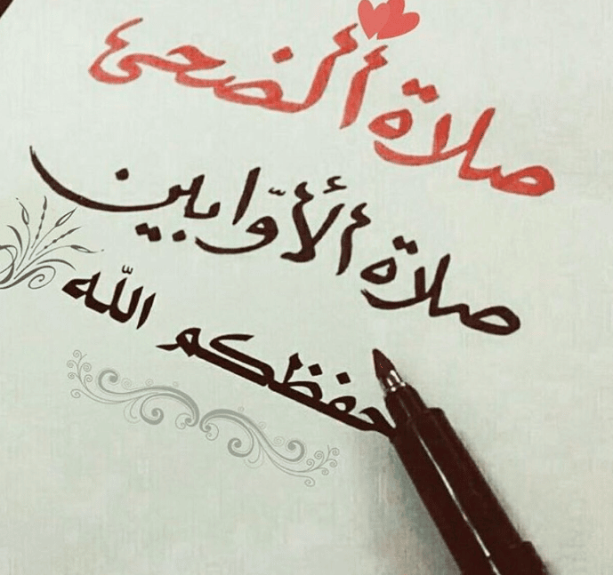 عبارات عن صلاة الضحى _تويتر 1