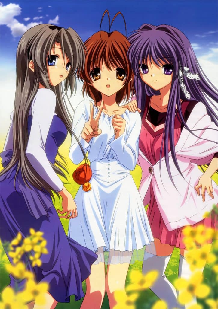 خلفيات ثلاث بنات انمي 3