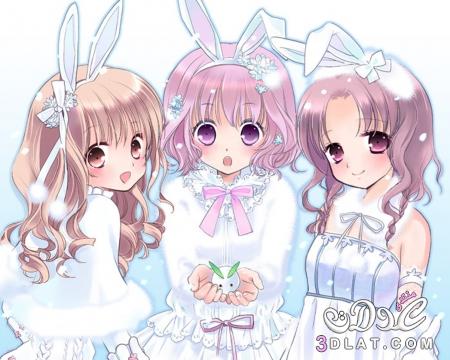 رمزيات ثلاث صديقات كيوت انمي 6