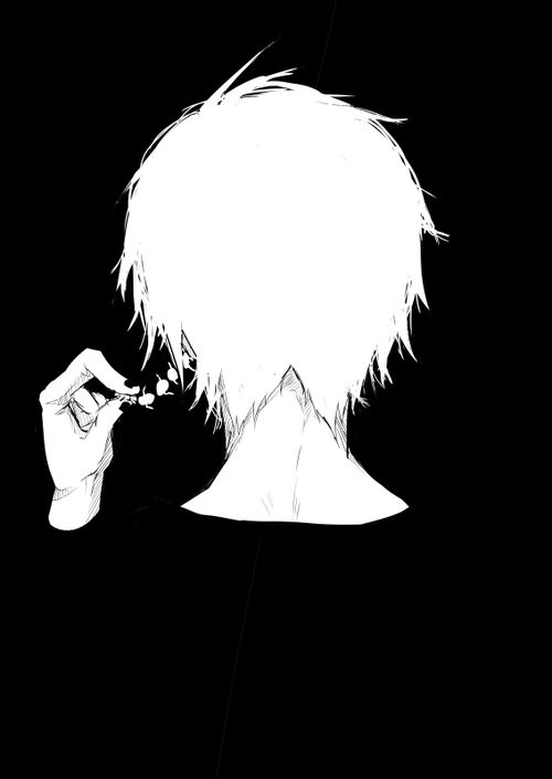 خلفيات انمي سوداء hd1