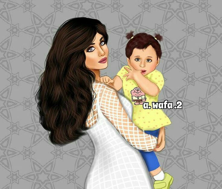 رمزيات ام وبنتها كرتون3