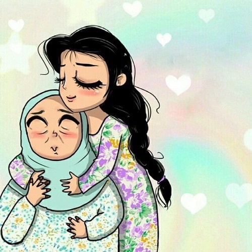 رمزيات ام وبنتها كرتون1