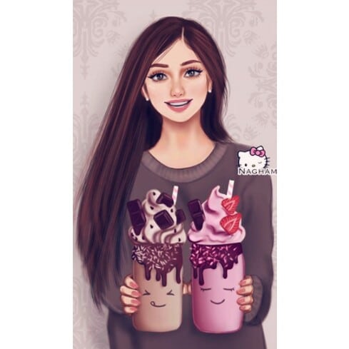 رمزيات بنات كيوت كرتون 5