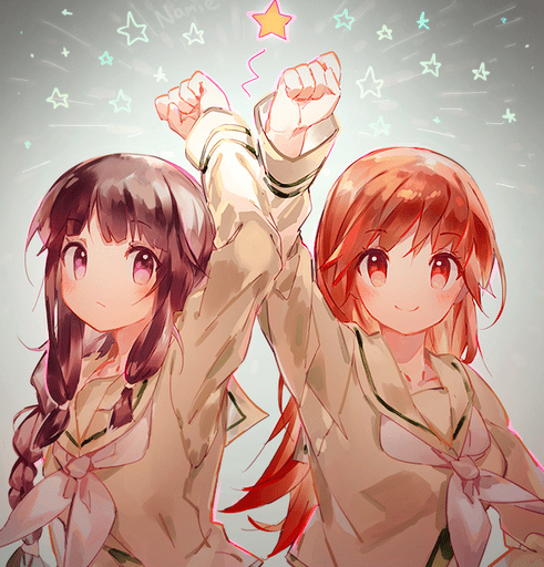 رمزيات صديقات كيوت انمي 1