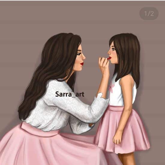 رمزيات ام وبنتها كيوت5