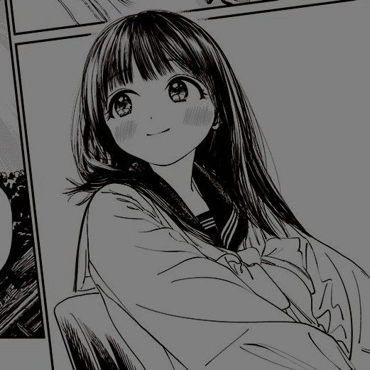 انمي ابيض واسود كيوت4