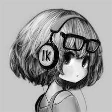 انمي ابيض واسود كيوت5