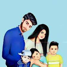 رمزيات ام واب وطفلين كرتون4