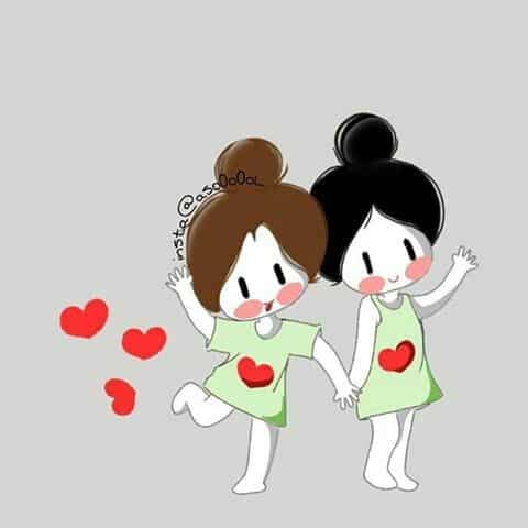 رمزيات صديقات كيوت 1