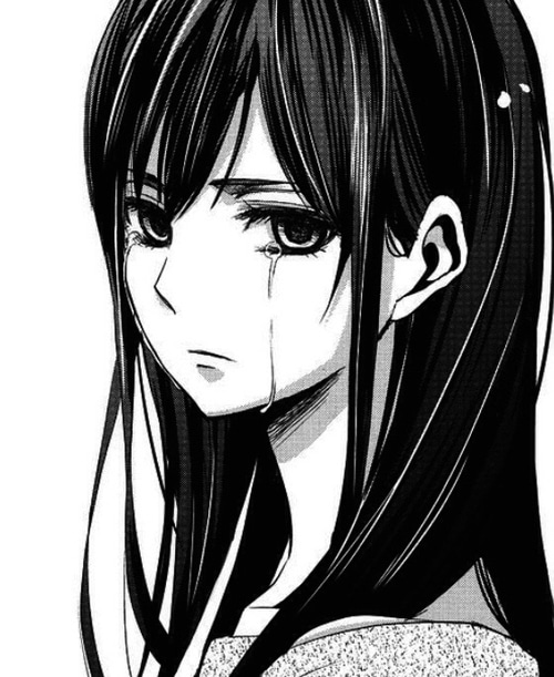 خلفيات انمي حزينة سوداء بنات1