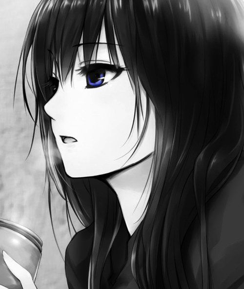 خلفيات انمي حزينة سوداء بنات3