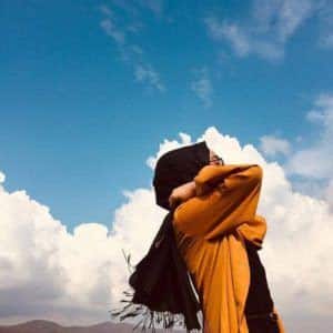 رمزيات بنات محجبات بدون وجه انستقرام1