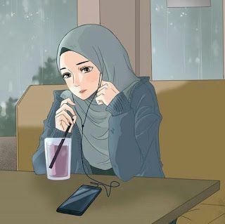 رمزيات محجبات كرتون 1