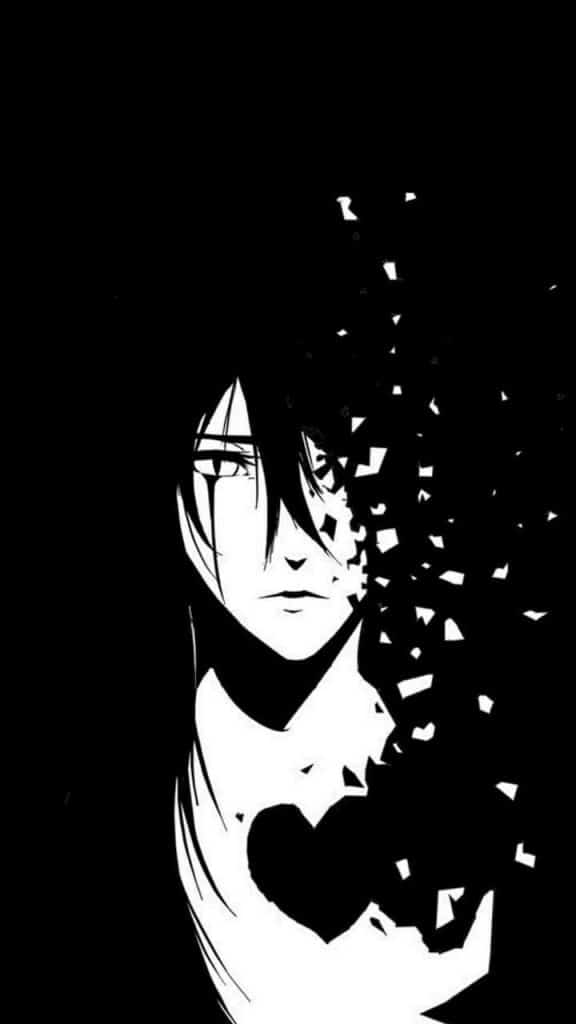 خلفيات انمي سوداء وبيضاء4