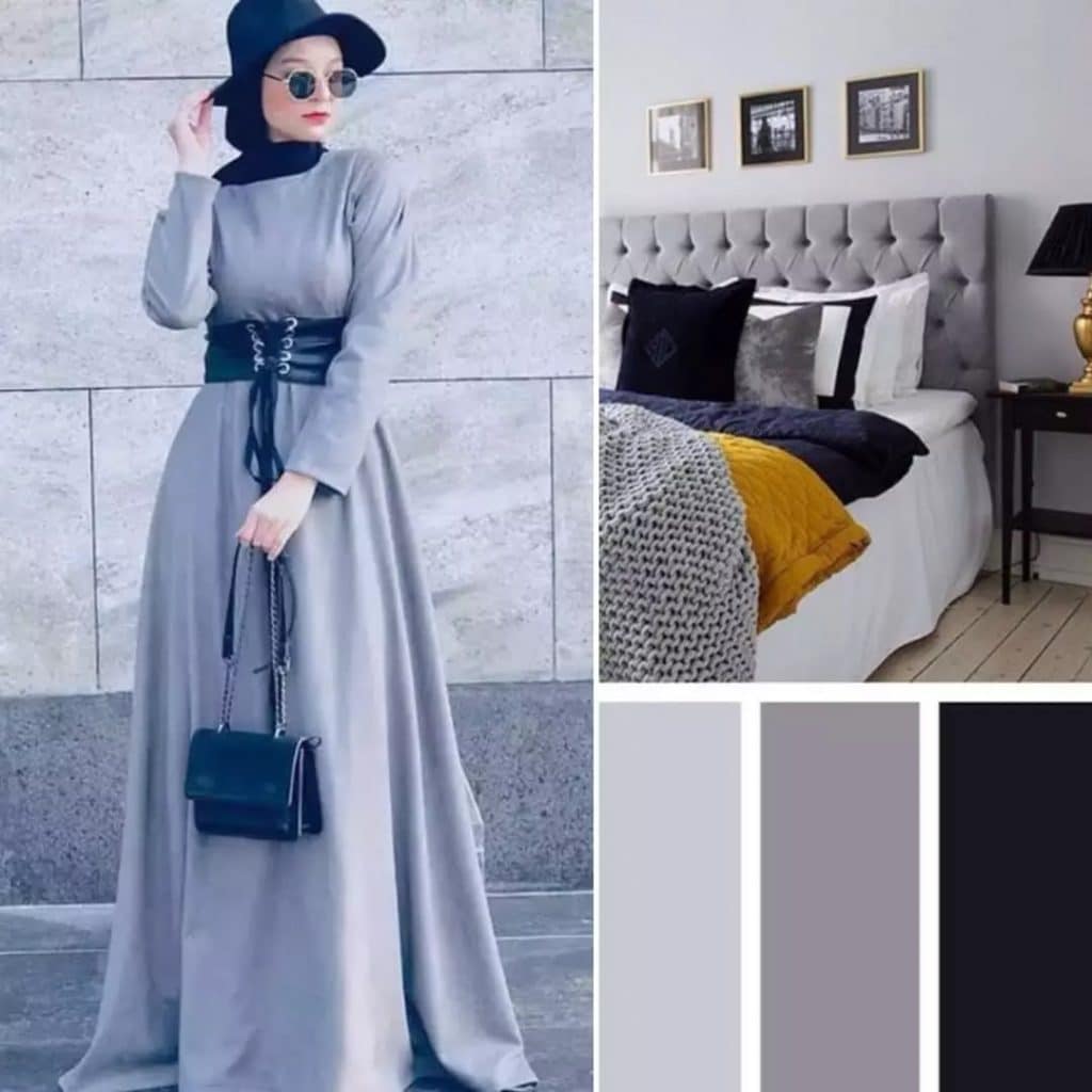 الألوان التي تليق على الرمادي الفاتح