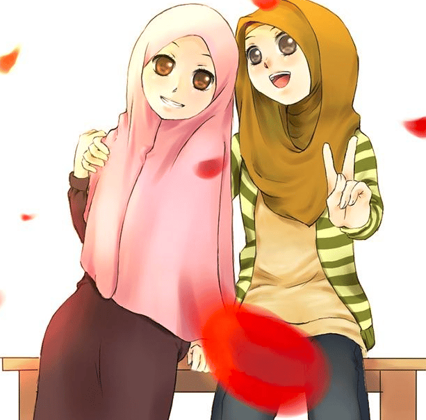 صديقات محجبات انمي 1