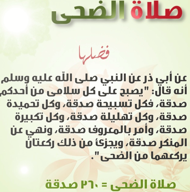 فضل صلاة الضحى ووقتها