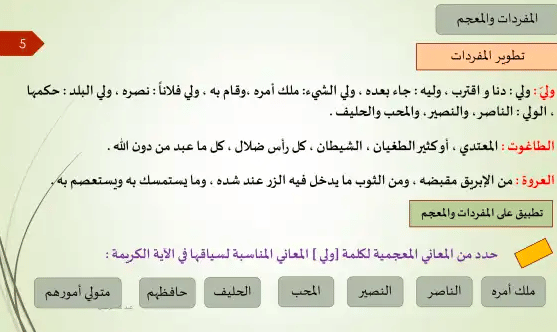 ورقة عمـل الله ولي الذين آمنوا 4