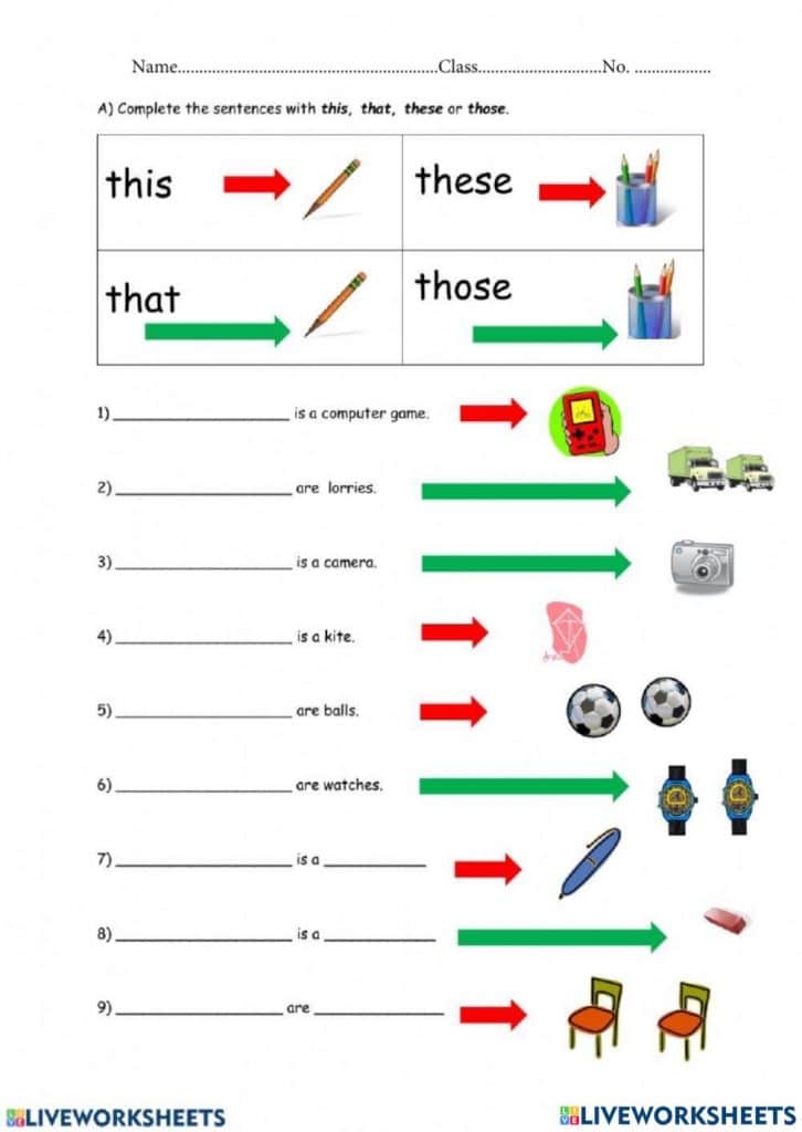 ورقة عمل بالانجليزي 3
