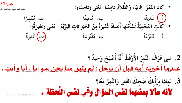 امتحان النمر الأرقط 4