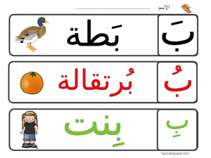 تدريبات على حرف الباء