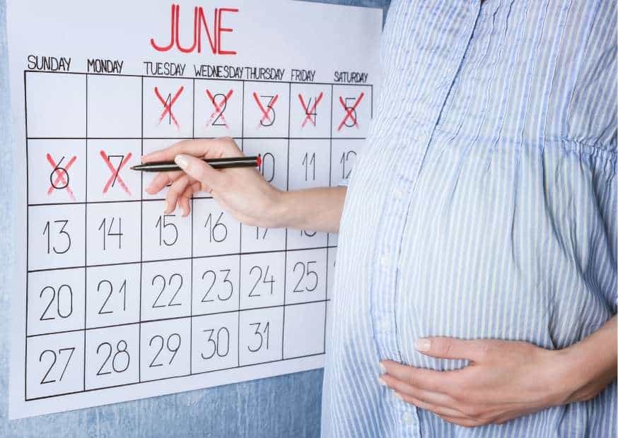 حساب الحمل بعد انغراس البويضة