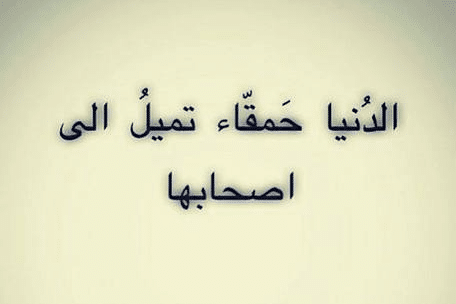 كلام عن الدنيا قصير