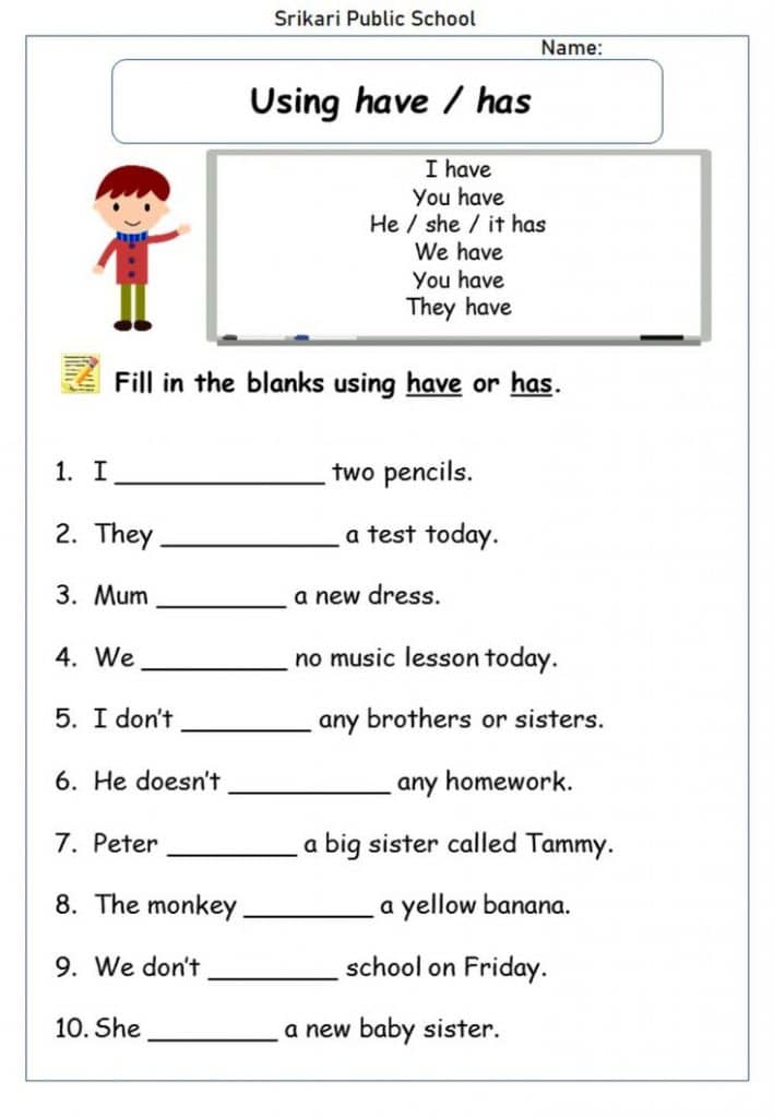 شيتات على verb to have 2